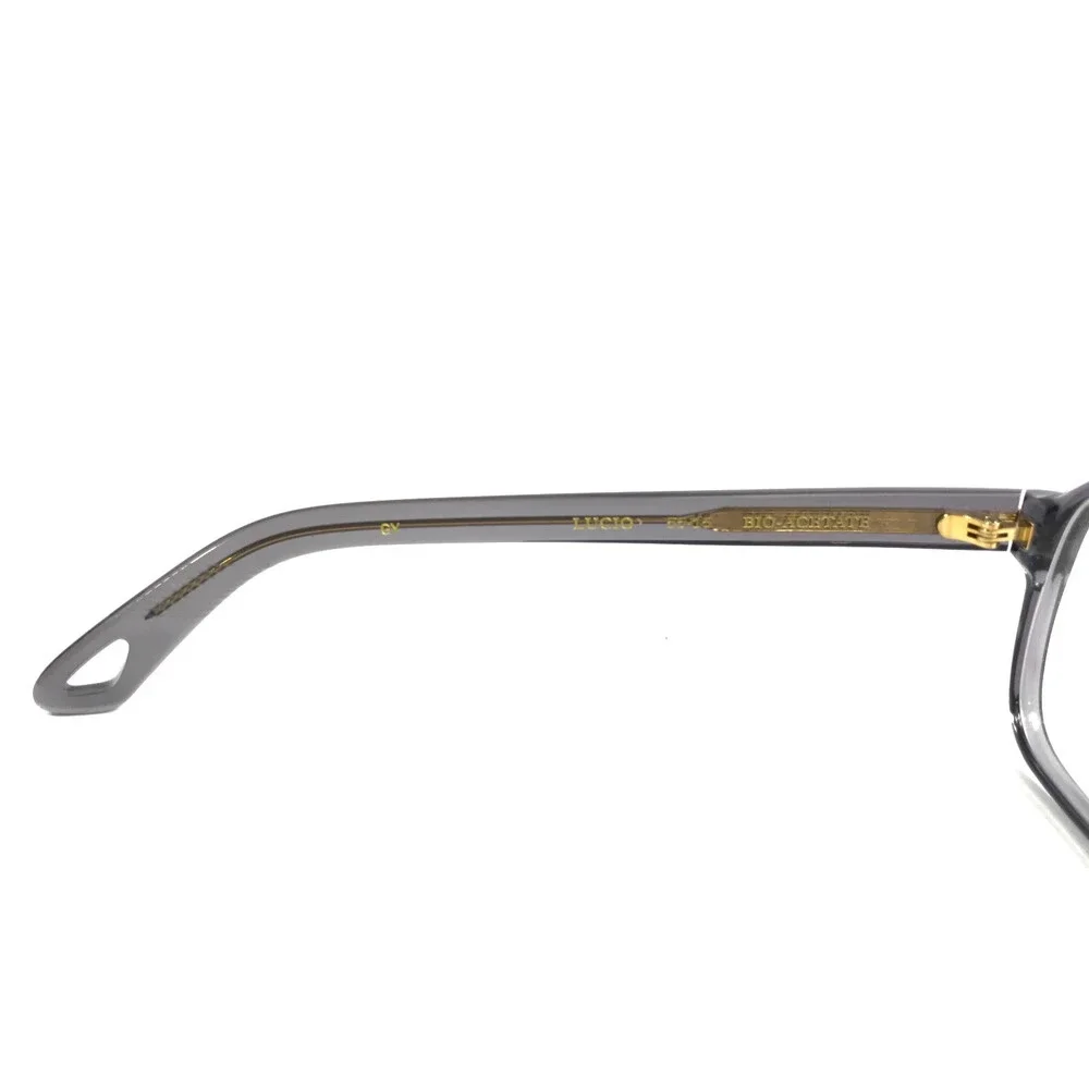 Alfred Kerbs Eyeglasses Frames LUCIO GY Shiny Clear Gray Aviator 59-15-145
